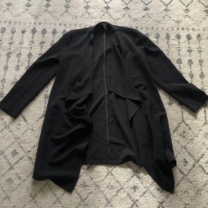 BCNU Black drape overcoat